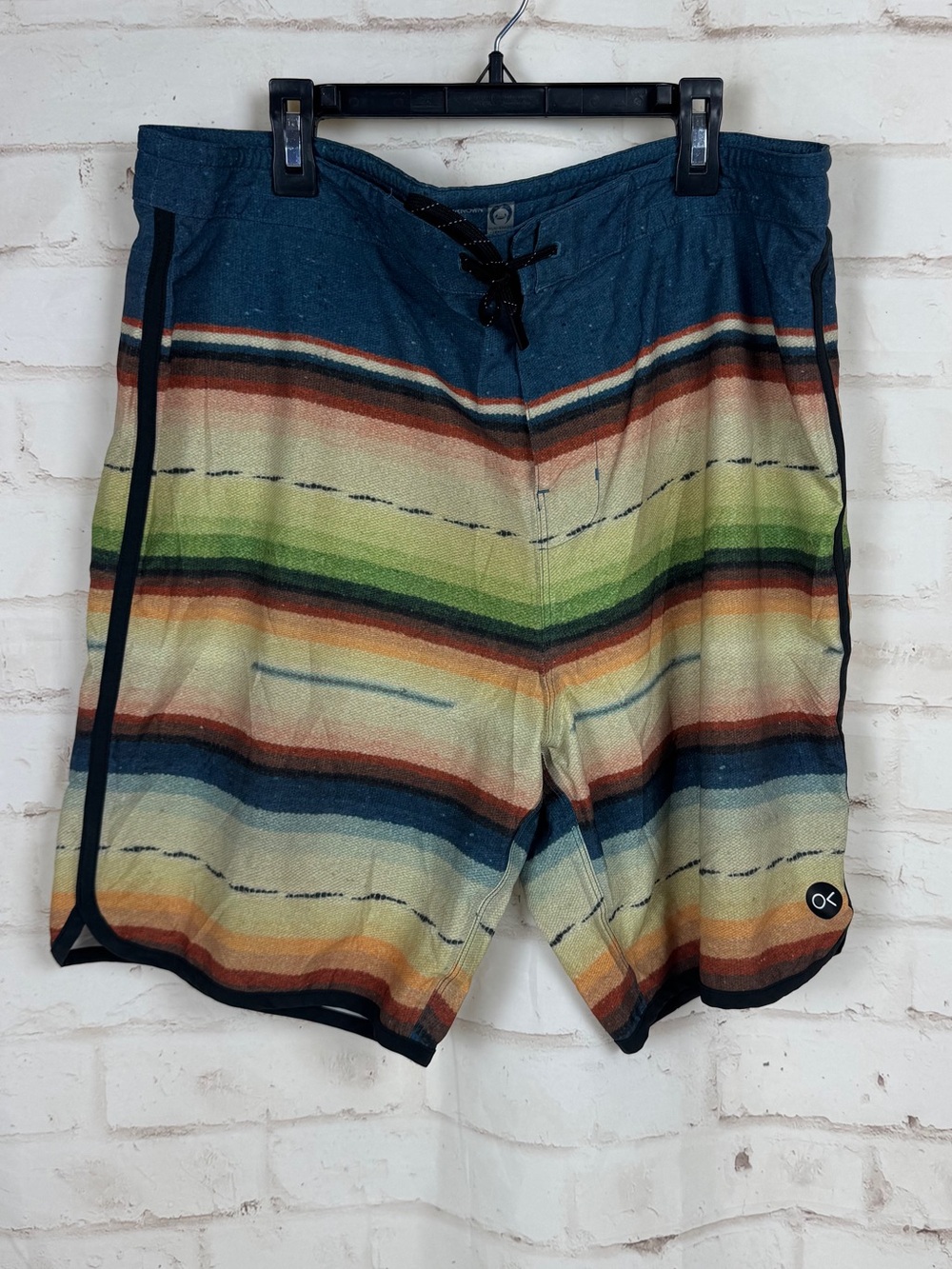 outerknown swim trunks men's 34x 7.5" board shorts drawstring Beach Lake Swim